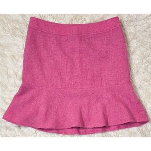 Gap Vintage 90s Y2K Wool Skirt Pink Classic Fit And Flare